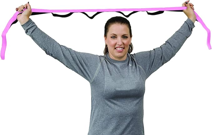 RangeMaster Stretch Strap with Exercise Guide│ Versatile Multi-Loop Strap Perfect for Yoga, Pilates, and Physical Therapy │ Portable │ Helps Improve Flexibility
