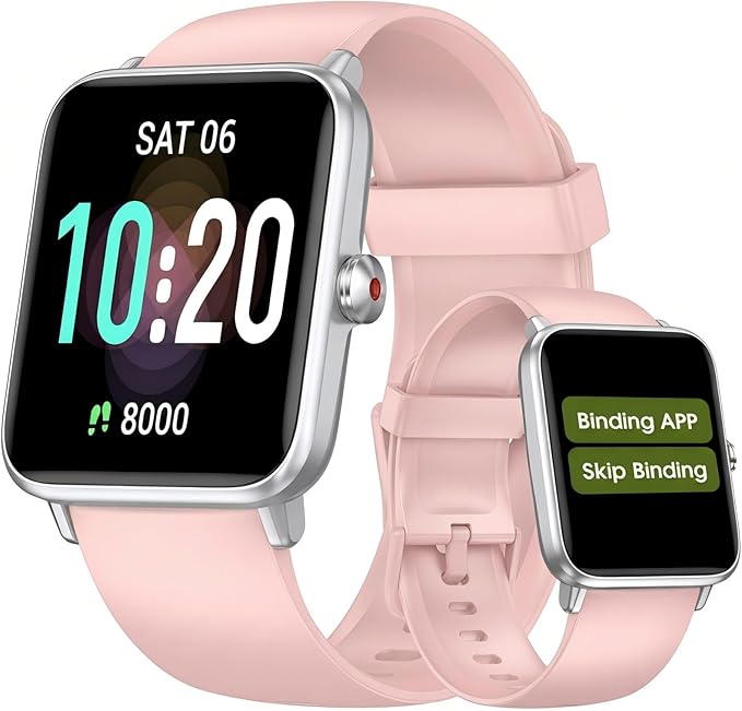 DAVIKO Pedometer Watch Senior Friendly No App/Phone Required,Waterproof Fitness Tracker Watch with Heart Rate Sleep Monitor Activity Tracker, Step Counter for Walking, Smart Watches for Women Men