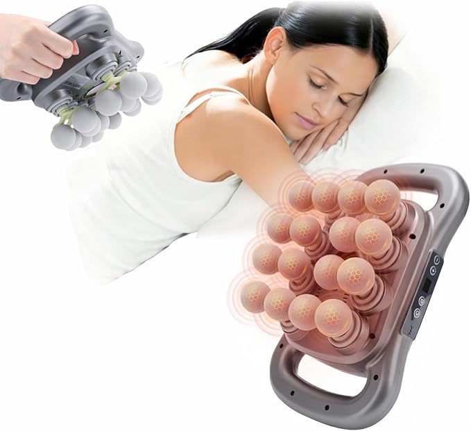 16-Head Massage Gun Set, Deep Tissue Percussion Massager with 9 Modes and 9 Adjustable Intensities,Quiet Muscle Massage Gun for Back,Shoulders, Legs, Foot, Body Muscle Pain Relief, Dark Grey