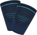 Healeved 2pcs Sports Compression Thigh Sleeves Leg Warmers, Elastic Running Leg Sleeves for Men, Navy Medium, Breathable Support for Outdoor Fitness and Muscle Protection