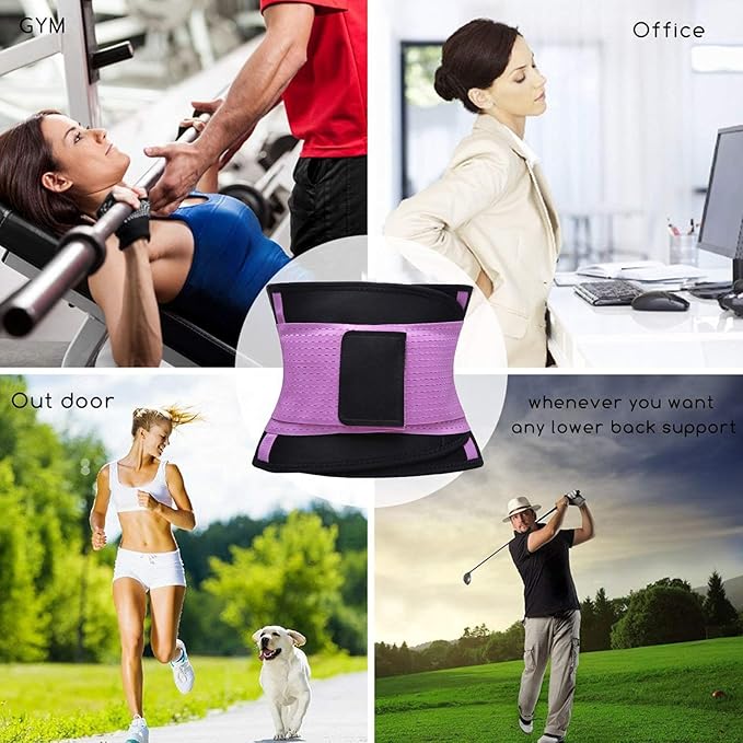 VENUZOR Waist Trainer Belt for Women - Waist Cincher Trimmer - Slimming Body Shaper Belt - Sport Girdle Belt (UP Graded)