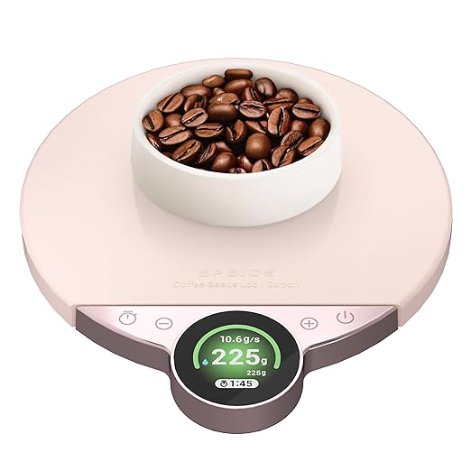 Cocinare Balance Pro Smart Coffee Scale with Timer and Water Flow Rate, Espresso Scale for Pour Over and Barista Brewing, Brew Assist Mode, 0.05g Precision, 3.5kg Digital Scale, App Control (Pink)