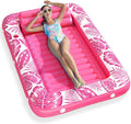 Inflatable Tanning Pool Lounger Float - Jasonwell 4 in 1 Sun Tan Tub Sunbathing Pool Lounge Raft Floatie Toys Water Filled Tanning Bed Mat Pad for Adult Blow Up Kiddie Pool Kids Ball Pit