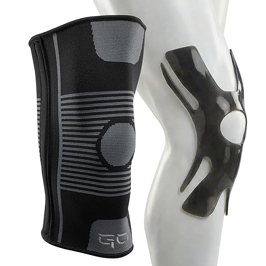 Kinesiology Knee Compression Sleeves - Professional Knee Support Braces for Men and Women for Joint Pain Relief, Swelling, ACL, MCL, FSA and HSA Approved (Black, XX-Large)