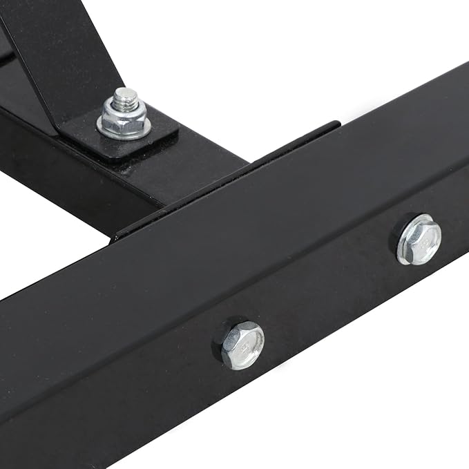 Pair of Adjustable Squat Rack 40inch-66inch Barbell Bracket Solid Steel Free Press Bench, Home Gym Portable Dumbbell Racks Stands, Family Sports Fitness Equipment,Black