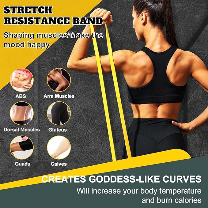 Exercise Bands Resistance Bands for Working Out,Pull Up Bands Set,at Home Workout Equipment,Workout Bands for Men and Women,Stretch Bands for Exercise