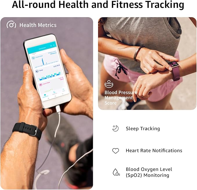 Smart Watch for Men Women Answer/Make Call, 1.85" Smartwatch, Fitness Watch with Heart Rate Blood Pressure Sleep Monitor, 140+Sports, IP68Waterproof Step Counter Compatible with Android IOS DeepPurple