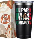 Regalo Para Papá - Regalo Para Papa Dia Del Padre - Mexican Dad Gifts for Christmas, Fathers Day - El Papa Mas Chingon Tumbler Cup 20 oz