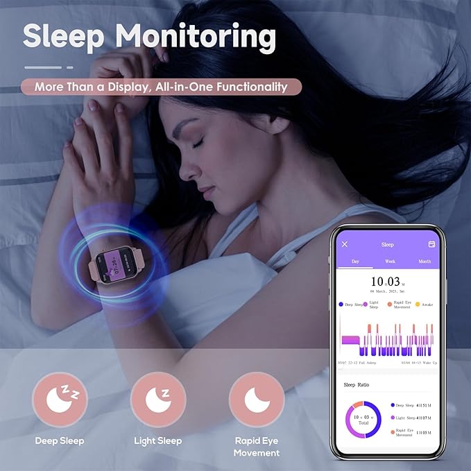 Smart Watch for Women, 120 Sports Modes Smartwatch with 1.83" HD, Alexa Built-in, Heart Rate/Sleep Monitor, IP67 Waterproof, Bluetooth Call & Music Control Fitness Watch for iPhone/Android (Deep Pink)