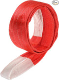 PATIKIL Lifting Slings Straps, 1 Pcs Polyester 9ft Heavy Web Slings Duty Flat Lifting Belts Pull Lifting Straps Slings Mount(11023lbs), Red