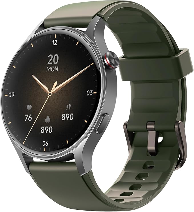 Fitpolo Smart Watch for Men Women,1.3" AMOLED Touchscreen Fitness Tracker, Make/Answer Calls, Heart Rate SpO2 Monitor, IP68 Waterproof, Sleep & Activity Tracking Smartwatch for Android Phones iPhone