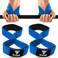 WYOX Figure 8 Lifting Wrist Straps for Weightlifting – Heavy Duty Padded Neoprene Wrist Support, Powerlifting & Strength Training Lift Straps for Deadlifts, Pull Ups, Rows, Shrugs, Gym Training Hand Grip Support for Bodybuilding