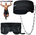 Dip Belt for Weightlifting, Weight Belt with Chain for Pullup, Weight Lifting Belt,Lifting Belt,Powerlifting Gym Belt for Pull Up, Squats, Powerlifting & Deadlift,Dip Belt,Capacity Up to 440 LBS,Waist Adjustable,Deadlifts & Added Weight Training