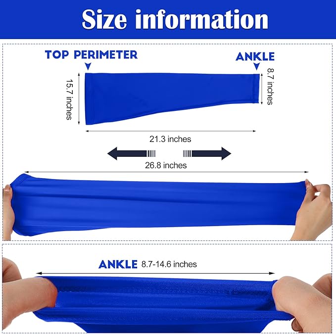 Tatuo Leg Sleeves Compression Long Knee Sleeve UV Protect for Men Women Sport Basketball Football