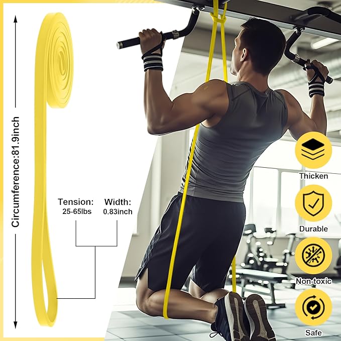 Outus 24 Pack Resistance Bands Bulk Pull up Assist Bands for Strength Training Physical Therapy Group Workouts & Home Fitness Portable Stretch Band for Men Women