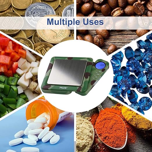 American Weigh Scales 650g x 0.1g Digital Pocket Gram Scale-Blade Series | Precision Mini Scale 0.1g Accuracy, Pocket Scale for Kitchen, Gold, Gems & Coin Scale, Smart Digital & Compact Scale
