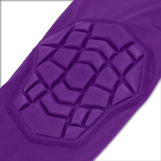 Knee Pads Wrestling Knee Sleeve Compression Leg Sleeves for Volleyball Basketball, Knee Compression Sleeve for Youth and Adult(Purple_S_2 Pcs)