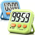 Antonki 2 Pack Digital Timer for Kids, Magnetic Countdown Kitchen Timers for Cooking, Egg, Classroom, Teacher, Exercise, Study, Oven - Battery Included