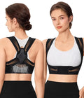 URSEXYLY Posture Corrector for Women Breathable Back Brace For Posture Adjustable Back Straightener Support for Neck Shoulder Clavicle and Upper Back Pain Relief(S/M,Black)