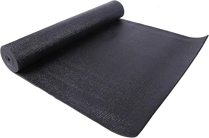 Fitvids All Purpose 1/4-Inch High Density Anti-Tear Exercise Yoga Mat with Carrying Strap, Multiple Colors