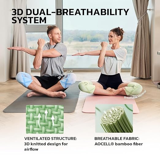 aoFIT Compression Knee Brace for Women & Men, 2 Pack AOCELL Knee Sleeve Support for Knee Joint Pain Relief, ACL, Meniscus Tear, Arthritis - Breathable for Workout, Running, Gym, Sports, Fitness XL