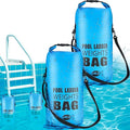 Piemow 2 Pack 25L/60LB Pool Ladder Weights - 500D PVC Waterproof & No Broken Sand Bag with Handle, Above Ground Pool Accessories for Stairs Stabilizing