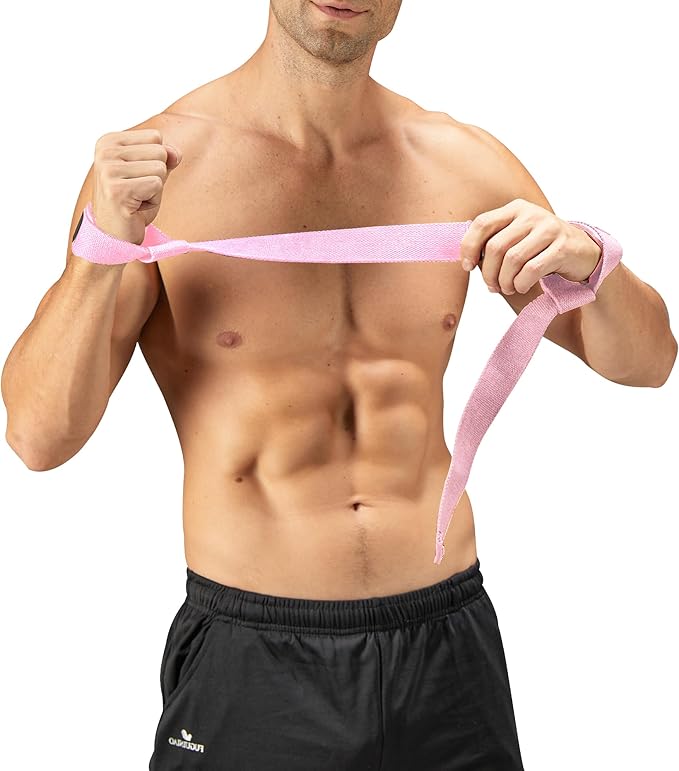 Special Essentials 2 Pack of Wrist Straps for Weightlifting - Two-Sided Anti Slip Silicone Grip & Padded Neoprene - Durable Gym Lifting Straps for Men and Women for Bodybuilding & Powerlifting