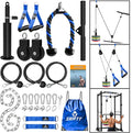 SERTT Weight Cable Pulley System Gym, Upgraded Cable Pulley Attachments for LAT Pull Down, Biceps Curl, Tricep, Arm Workouts - Home Gym Add On Equipment