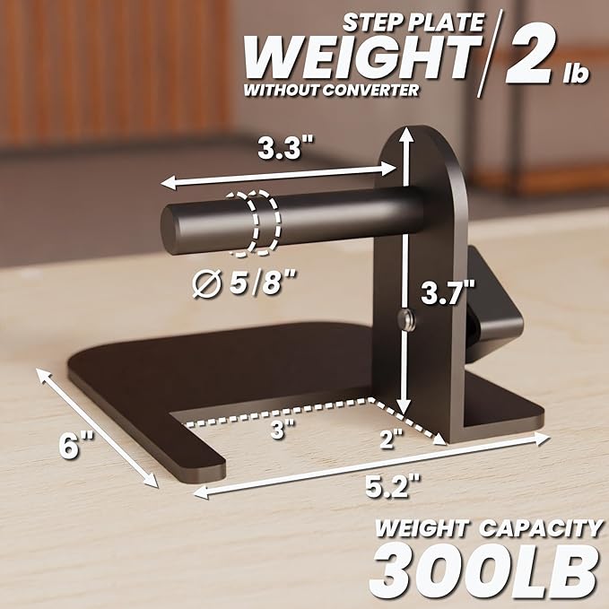 Synergee Step Plates for Power and Squat Racks. Compatible with 2x2, 2x3, and 3x3 Racks. Step-Up Plates for Reaching Pull-Up Bars, Chin-Ups, and Muscle-Ups