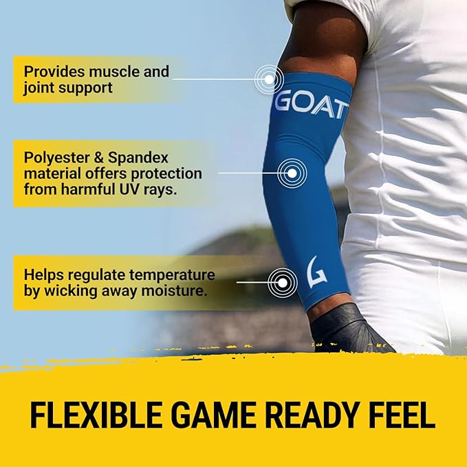 Compression Arm Sleeve – Elbow Brace Support – Arm Compression Sleeve for Men & Women – UV Sun Protection Arm Sleeves for Sports, Gym & Outdoor Use – Breathable Arm Guards