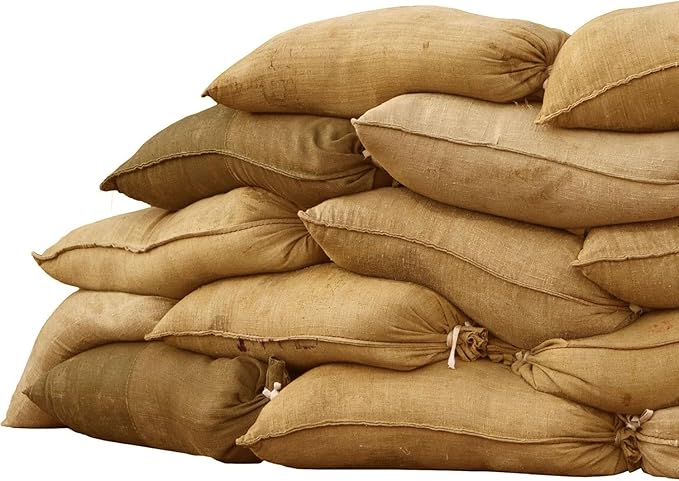 Sandbaggy Burlap Sand Bag - Size: 14" x 26" - Sandbags 50lb Weight Capacity - for Flooding, Flood Water Barrier, Tent Sandbags, Store Bags - bag of sand- Sand Not Included (3,000 Bags)