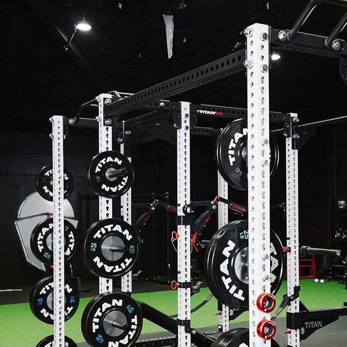 Titan Fitness Titan Series 72" Crossmember Multi-Rack Connector, Heavy-Duty Steel Crossmember for Power Racks, Laser Cut Holes for Accessory Attachment, Strength Training in Commercial, Home Gyms
