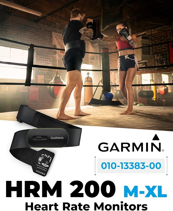 Garmin HRM 600 Premium Heart Rate Monitor with Running Dynamics, M–XL Strap (28"-42") – Compatible with Garmin Smartwatches & Cycling Computers – with Wearable4U PowerBank Bundle