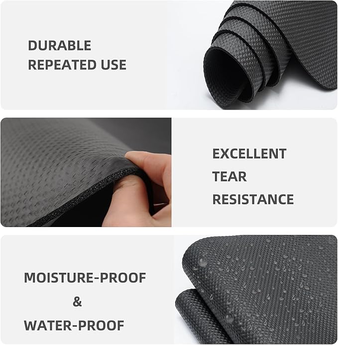 Treadmill Mat,Bike Mat,Stationary Bike Mat,Foldable Treadmill Mat for Hardwood Floors and Carpet.for Exercise Bike,Exercise Equipment Indoor Cycles,Rowing Elliptical (23.6" X 47.5")