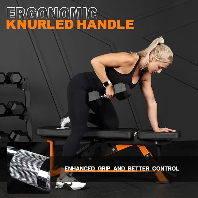 Mikolo Dumbbell Sets with Rack, Rubber Hex Dumbbells, Multiple Choices in 160/200/380/450/550LB, Hand Weights with Chrome Handle for Strength Training