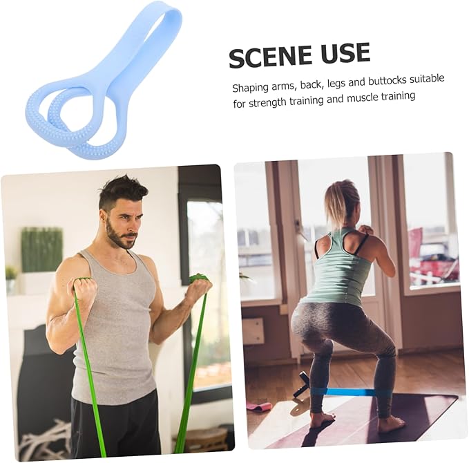 UPKOCH 3pcs Exercise Band Elastic Resistance Stretch Band for Full-Body Workouts Yoga Fitness and Flexibility and Levels