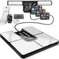 DEKABR Smart Scale for Body Weight, 8 Electrode Digital Bathroom Scale for Body Fat BMI Muscle Mass, 57 Body Composition with Voice Prompt, TFT LCD on Retractable Handle for Home & Gym