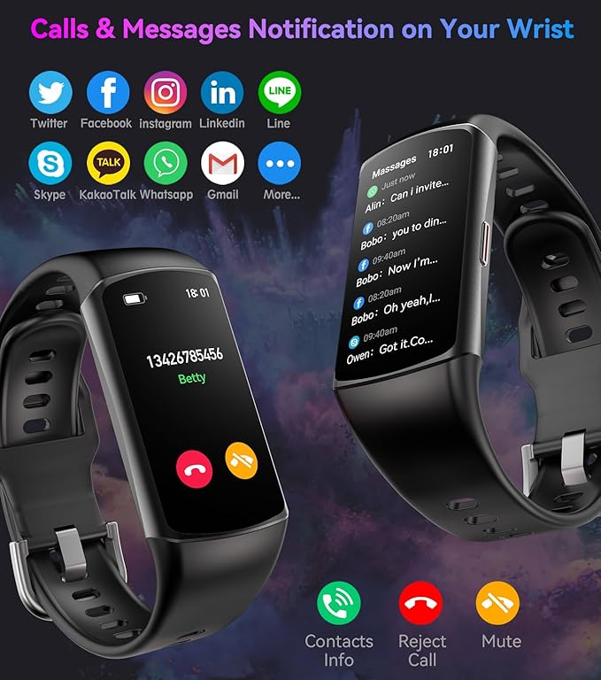 Smart Watch Fitness Tracker with 24/7 Heart Rate, Blood Oxygen Blood Pressure Monitor Sleep Tracker 120 Sports Modes Activity Trackers Step Calorie Counter IP68 Waterproof for Andriod iPhone Women Men