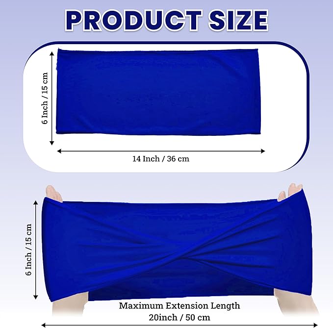 MDS Pack of 50 Spandex Chair Sashes Bows Elastic Stretch Dining Chair Bands Ties Without Slider Buckle Universal fits for Wedding Baby Shower Birthday Party Banquet Event Decoration - Royal Blue