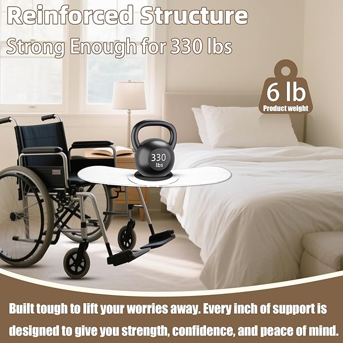Slide Transfer Board with 360° Rotating Turntable,Sliding Board from Wheelchair to Bed/Car,360°Disc Make Transfers Easier,Heavy-Duty Sliding Board for Patient Senior, Reach More, Move Easier