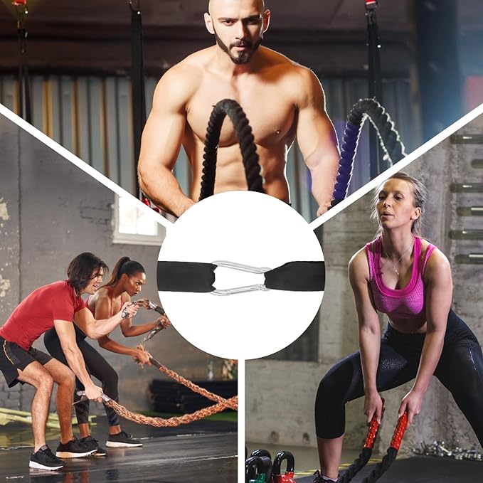 Hoedia Battle Rope Anchor Strap Kit Accessories for Home Gym Outdoor Muscle Workout Equipment