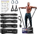 Pull Up Bands, Resistance Bands Set with Door Anchor, 5-Level Pull Up Assistance Bands for Working Out, Workout Bands for Home Gym