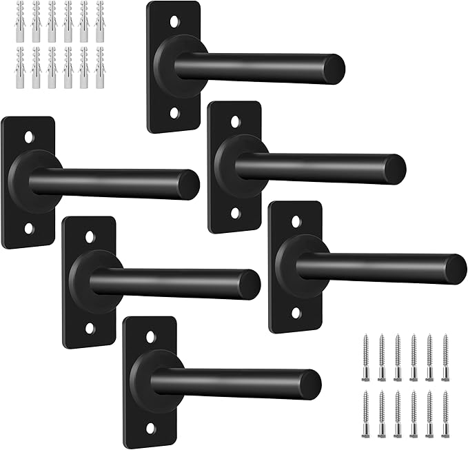 EVERYMATE Weight Plate Rack, Wall Mount Weight Plate Holder for Bumper Plates, Max Weight Capacity 330 lb, Home Gym Organizer