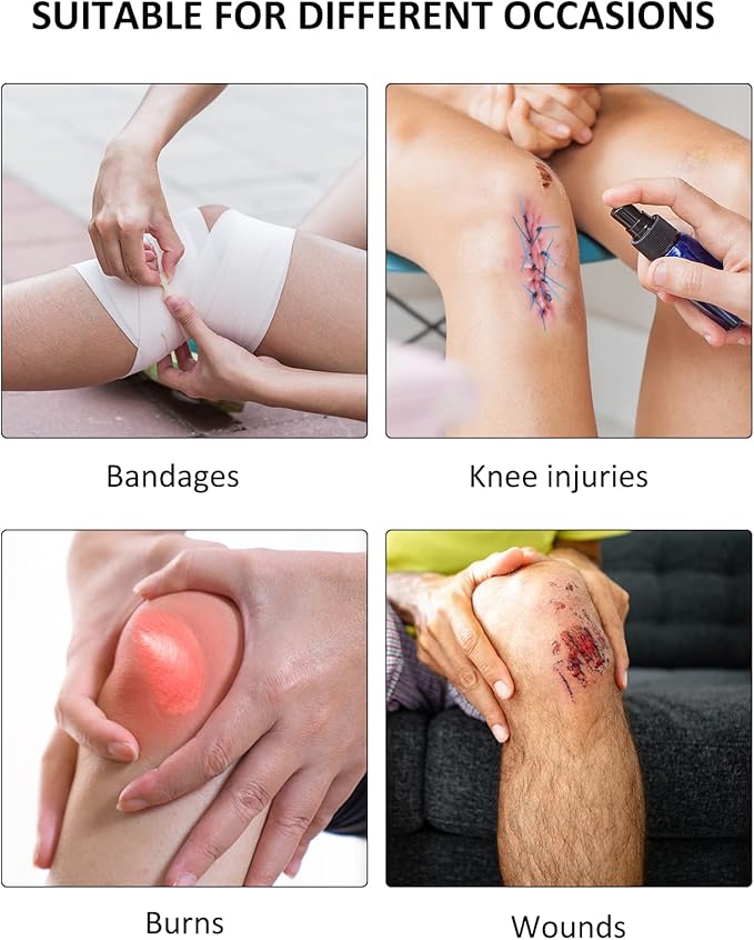 Waterproof Knee Cover for Shower Adult After Surgery, Upgraded Knee Surgery Shower Cover Watertight Cast Protector for Replacement Surgery Wound Burns Broken, Soft Stretchy Reusable