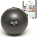 SISSEL Pilates Soft Ball Gray | 8.5 in | Phthalate- & Latex-Free PVC | for Deep Relaxation & Muscle Strengthening | 340 lbs Capacity | Includes Exercise Guide