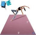 MRO Extra Large Yoga Mat, 12'x6'/9'x6'/7'x5'/6'x4' (9MM) Extra Wide and Thick Exercise Mats for Home Gym Workout, Non-Slip, Soft for Women and Men Fitness, Ideal for Barefoot Yoga, Pilates, stretching