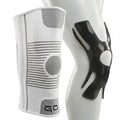 Kinesiology Knee Compression Sleeves - Professional Knee Support Braces for Men and Women for Joint Pain Relief, Swelling, ACL, MCL, FSA and HSA Approved (White, Small)