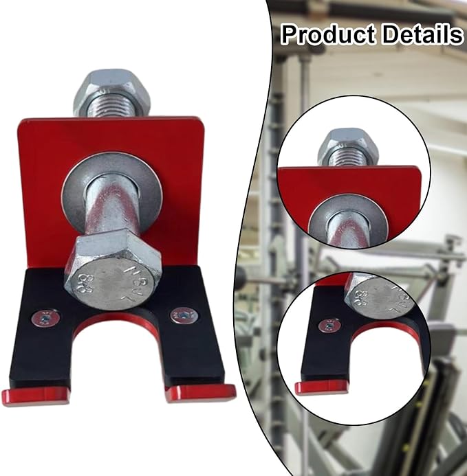 Yiju Barbell Holder Barbell Hanger for Power Rack for Curl Bar for 18mm Hole Fitness Equipment Accessory Garage Gym Bar Hanger
