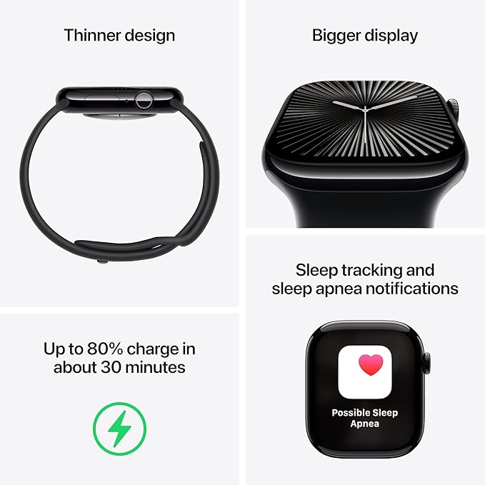 Apple Watch Series 10 [GPS + Cellular 46mm] with Gold Titanium Case with Gold Milanese Loop - M/L. Fitness Tracker, ECG App, Always-On Retina Display, Carbon Neutral with AppleCare+ (2 Years)