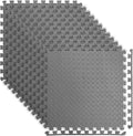 Art3d 48 Sq.Ft Eva Puzzle Exercise Mats, 1/2" Thick Foam Interlocking Tiles for Flooring, Workout, Gym Equipments, Pack of 12, Grey